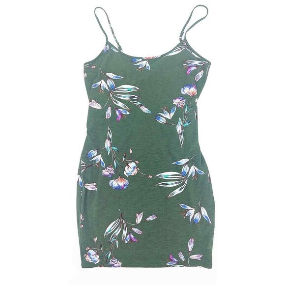 Rachel Roy Women's Lourdes Tropical Floral Twist Back Mini Dress Size Large - Picture 2 of 9